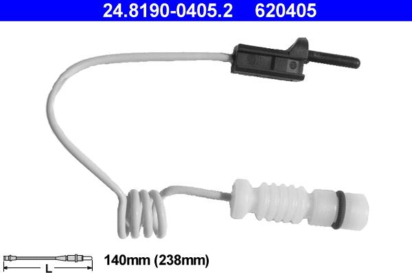 ATE 24.8190-0405.2 - Warnkontakt, Bremsbelagverschleiß alexcarstop-ersatzteile.com