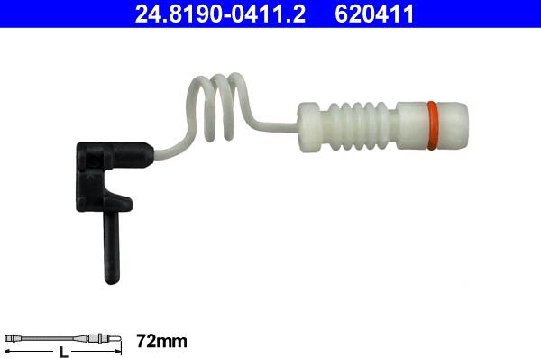 ATE 24.8190-0411.2 - Warnkontakt, Bremsbelagverschleiß alexcarstop-ersatzteile.com