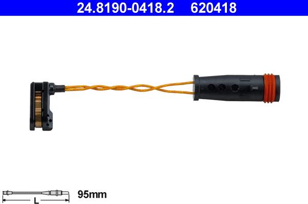 ATE 24.8190-0418.2 - Warnkontakt, Bremsbelagverschleiß alexcarstop-ersatzteile.com