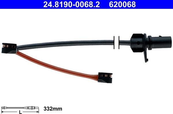 ATE 24.8190-0068.2 - Warnkontakt, Bremsbelagverschleiß alexcarstop-ersatzteile.com