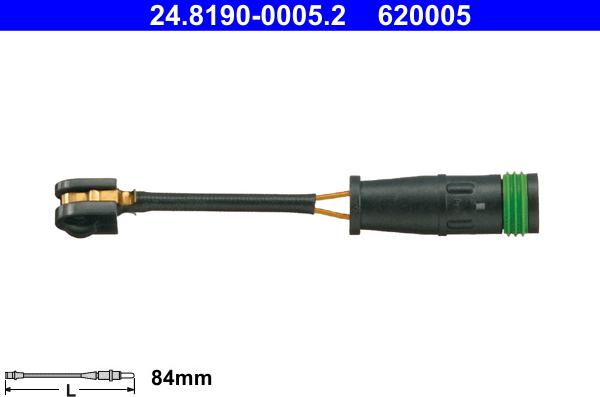 ATE 24.8190-0005.2 - Warnkontakt, Bremsbelagverschleiß alexcarstop-ersatzteile.com