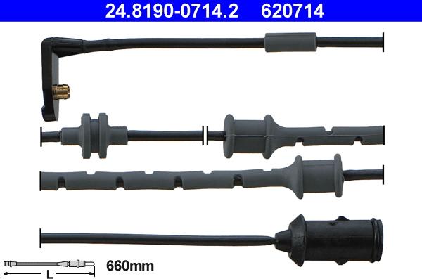 ATE 24.8190-0714.2 - Warnkontakt, Bremsbelagverschleiß alexcarstop-ersatzteile.com