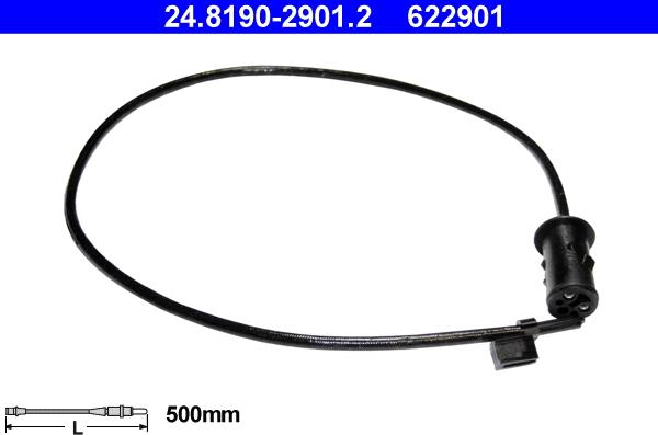 ATE 24.8190-2901.2 - Warnkontakt, Bremsbelagverschleiß alexcarstop-ersatzteile.com