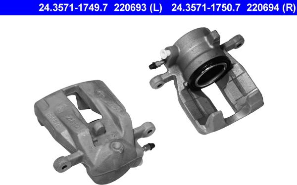 ATE 24.3571-1749.7 - Bremssattel alexcarstop-ersatzteile.com