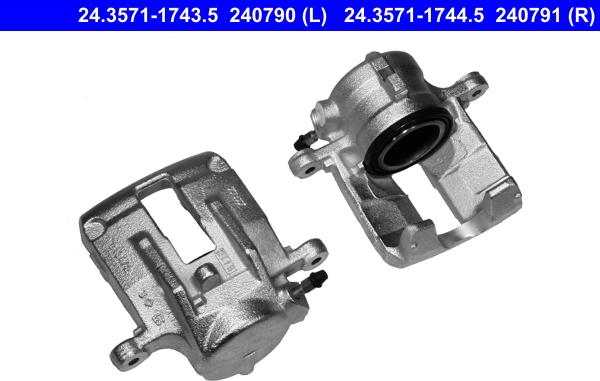 ATE 24.3571-1744.5 - Bremssattel alexcarstop-ersatzteile.com