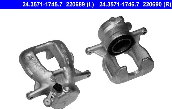 ATE 24.3571-1746.7 - Bremssattel alexcarstop-ersatzteile.com