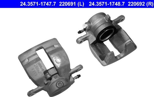 ATE 24.3571-1748.7 - Bremssattel alexcarstop-ersatzteile.com