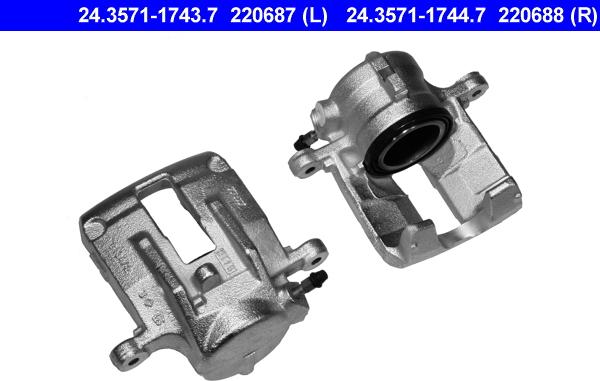 ATE 24.3571-1743.7 - Bremssattel alexcarstop-ersatzteile.com