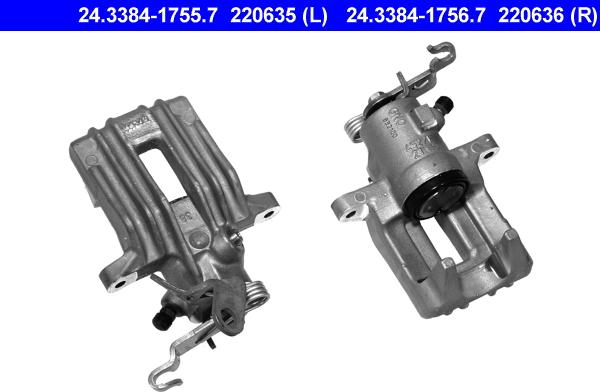 ATE 24.3384-1756.7 - Bremssattel alexcarstop-ersatzteile.com