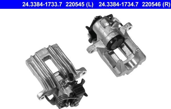 ATE 24.3384-1733.7 - Bremssattel alexcarstop-ersatzteile.com