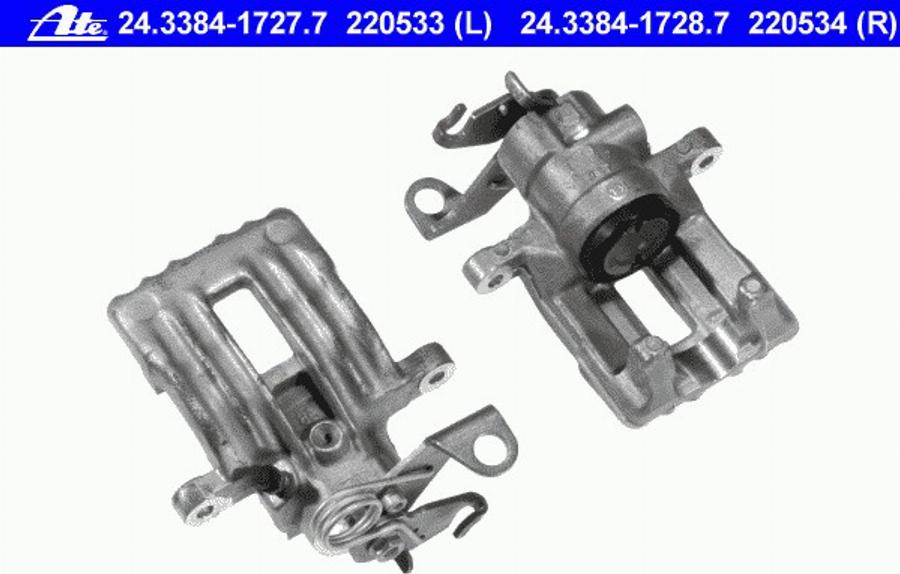 ATE 24 3384 1727 7 - Bremssattel alexcarstop-ersatzteile.com