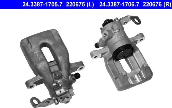 ATE 24.3387-1706.7 - Bremssattel alexcarstop-ersatzteile.com