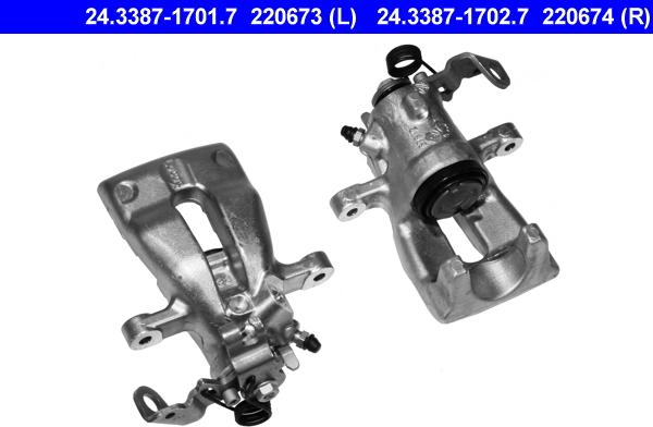 ATE 24.3387-1702.7 - Bremssattel alexcarstop-ersatzteile.com