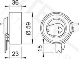 Autex 641455 - Spannrolle, Zahnriemen alexcarstop-ersatzteile.com