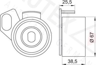 Autex 641258 - Spannrolle, Zahnriemen alexcarstop-ersatzteile.com