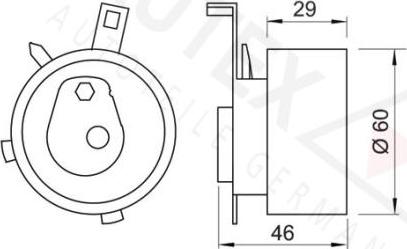 Autex 641776 - Spannrolle, Zahnriemen alexcarstop-ersatzteile.com