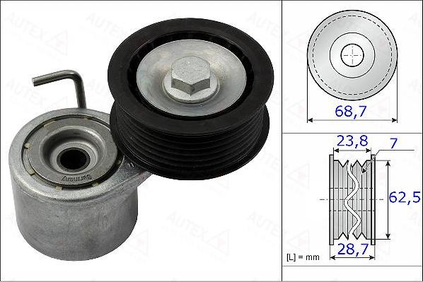 Autex 654965 - Riemenspanner, Keilrippenriemen alexcarstop-ersatzteile.com