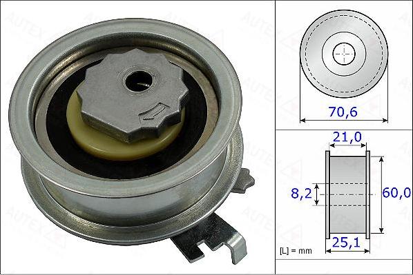 Autex 654922 - Spannrolle, Zahnriemen alexcarstop-ersatzteile.com