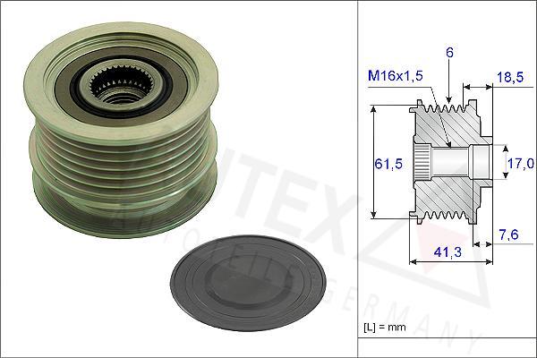 Autex 654803 - Riemenscheibe, Generator alexcarstop-ersatzteile.com