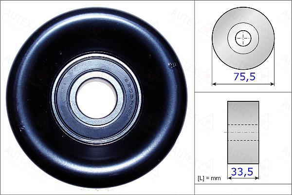 Autex 654872 - Umlenk / Führungsrolle, Keilrippenriemen alexcarstop-ersatzteile.com