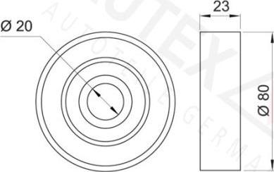 Autex 651942 - Umlenk / Führungsrolle, Keilrippenriemen alexcarstop-ersatzteile.com