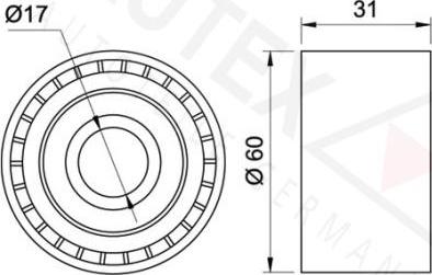 Autex 651971 - Umlenk / Führungsrolle, Keilrippenriemen alexcarstop-ersatzteile.com