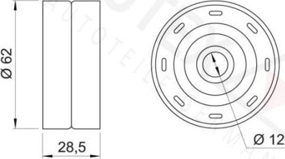 Autex 651809 - Umlenk / Führungsrolle, Zahnriemen alexcarstop-ersatzteile.com