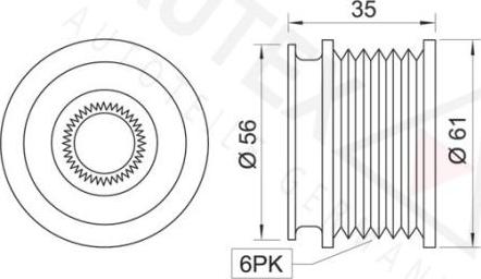 Autex 621736 - Riemenscheibe, Generator alexcarstop-ersatzteile.com