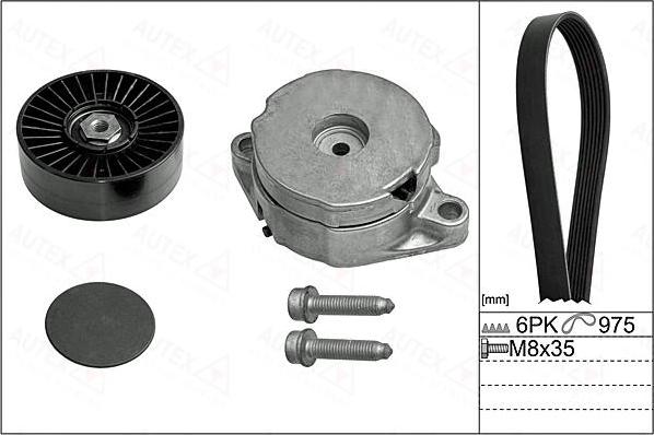 Autex 702895 - Keilrippenriemensatz alexcarstop-ersatzteile.com