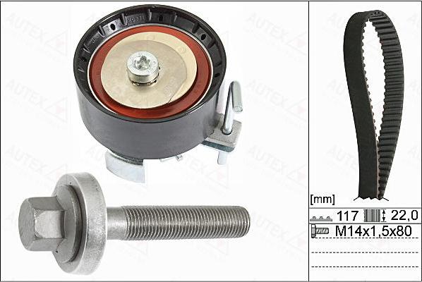 Autex 702841 - Zahnriemensatz alexcarstop-ersatzteile.com