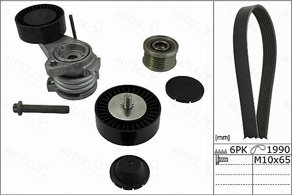 Autex 702862 - Keilrippenriemensatz alexcarstop-ersatzteile.com