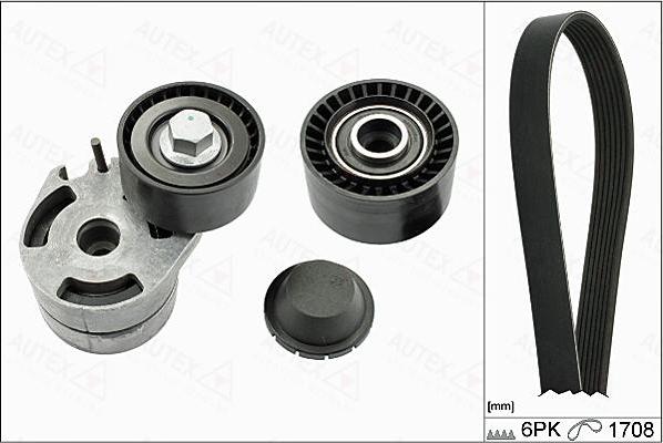 Autex 702812 - Keilrippenriemensatz alexcarstop-ersatzteile.com