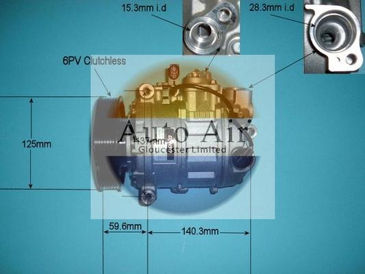 Auto Air Gloucester 14-9689 - Kompressor, Klimaanlage alexcarstop-ersatzteile.com