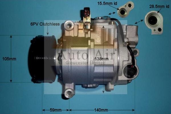 Auto Air Gloucester 14-9721P - Kompressor, Klimaanlage alexcarstop-ersatzteile.com