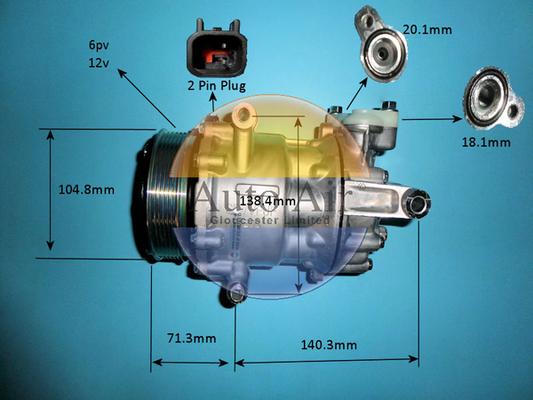 Auto Air Gloucester 14-0057P - Kompressor, Klimaanlage alexcarstop-ersatzteile.com