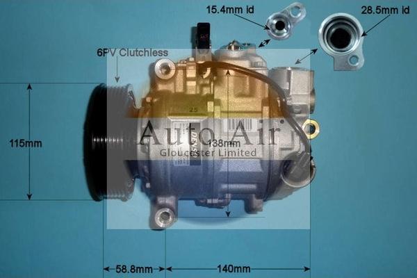 Auto Air Gloucester 14-0207 - Kompressor, Klimaanlage alexcarstop-ersatzteile.com