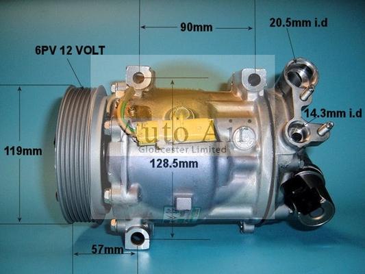 Auto Air Gloucester 14-0220 - Kompressor, Klimaanlage alexcarstop-ersatzteile.com