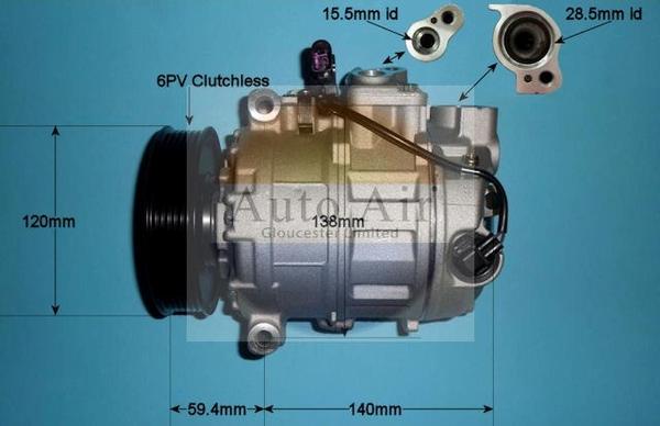 Auto Air Gloucester 14-1456P - Kompressor, Klimaanlage alexcarstop-ersatzteile.com