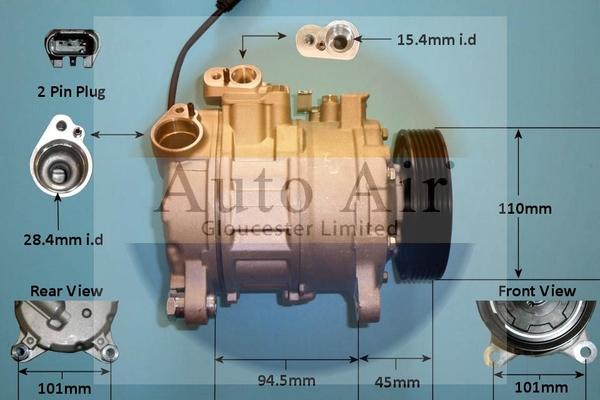 Auto Air Gloucester 141052P - Kompressor, Klimaanlage alexcarstop-ersatzteile.com