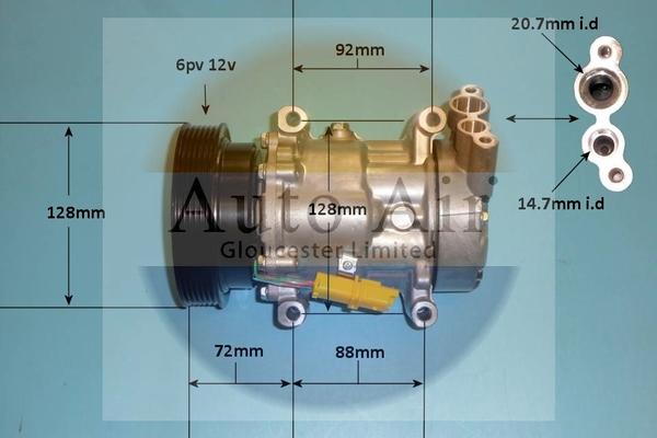 Auto Air Gloucester 14-1833P - Kompressor, Klimaanlage alexcarstop-ersatzteile.com