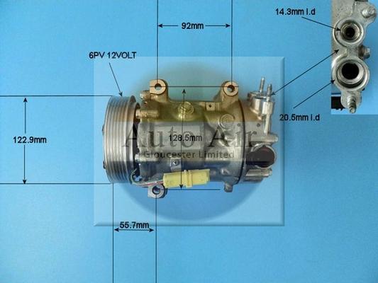 Auto Air Gloucester 14-1309P - Kompressor, Klimaanlage alexcarstop-ersatzteile.com