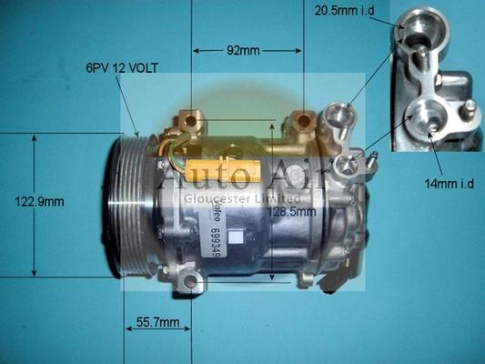 Auto Air Gloucester 14-1304 - Kompressor, Klimaanlage alexcarstop-ersatzteile.com