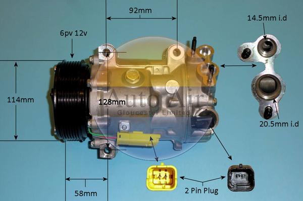 Auto Air Gloucester 14-1322P - Kompressor, Klimaanlage alexcarstop-ersatzteile.com