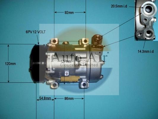 Auto Air Gloucester 14-1248P - Kompressor, Klimaanlage alexcarstop-ersatzteile.com