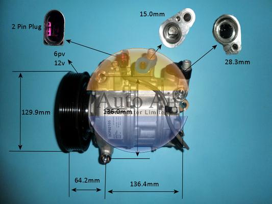 Auto Air Gloucester 14-1257P - Kompressor, Klimaanlage alexcarstop-ersatzteile.com