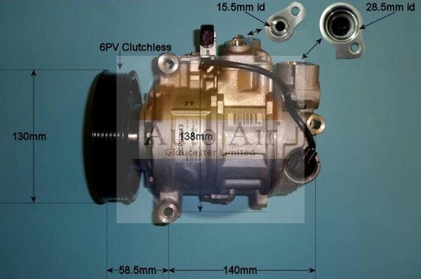 Auto Air Gloucester 14-1257 - Kompressor, Klimaanlage alexcarstop-ersatzteile.com