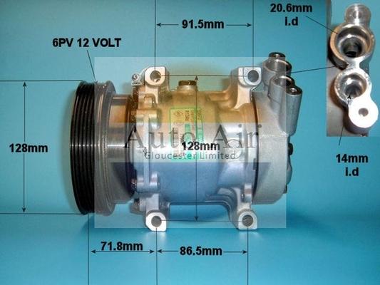 Auto Air Gloucester 14-1202 - Kompressor, Klimaanlage alexcarstop-ersatzteile.com