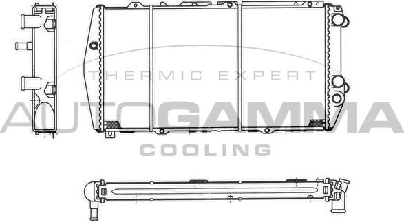 Autogamma 102523 - Kühler, Motorkühlung alexcarstop-ersatzteile.com