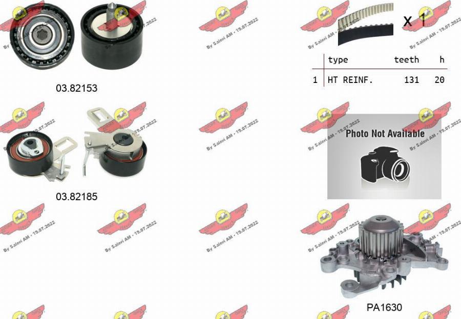 Autokit 04.5476PA - Wasserpumpe + Zahnriemensatz alexcarstop-ersatzteile.com