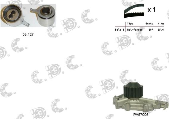 Autokit 04.5093PA - Wasserpumpe + Zahnriemensatz alexcarstop-ersatzteile.com